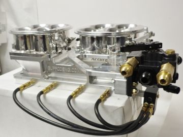 Assassinator  Dual 2600  cfm Throttle Body 4500  Billet, Polished   lines, nozzles, K Valve   pills